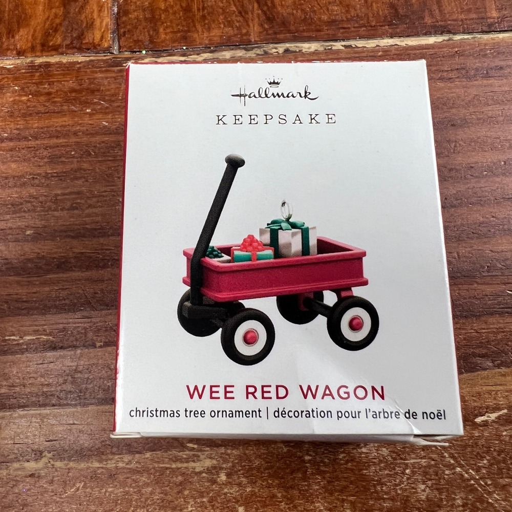 Hallmark Keepsake 2020 Wee Red Wagon Christmas Ornament Matt Johnson QXM8221